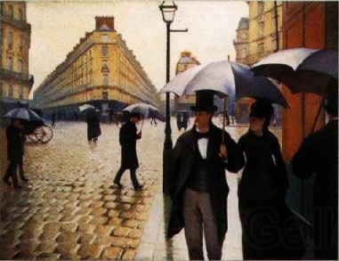 Gustave Caillebotte Paris Street, Rainy Weather Norge oil painting art